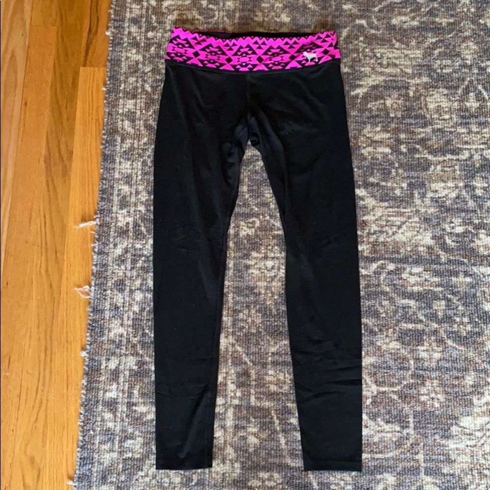 PINK Victoria’s Secret Black Leggings Size S